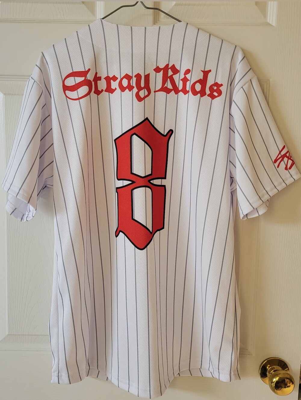 Stray Kids Baseball Jersey Dominate 8 Logo